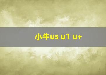 小牛us u1 u+